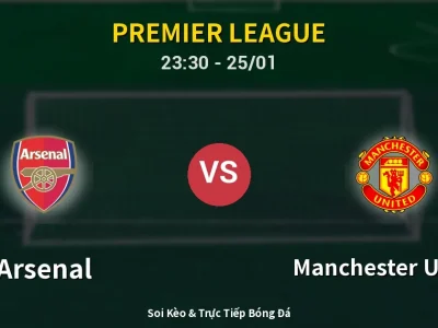 Soi Kèo Arsenal vs Manchester United – 23:30 25/01 | Nhận Định, Dự Đoán Tỷ Số