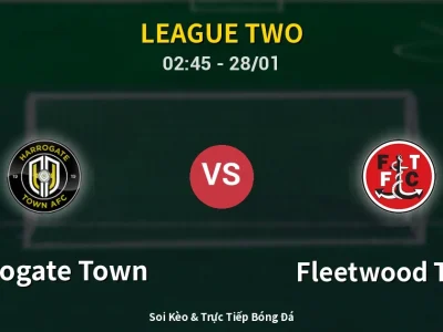 Kết Quả: Harrogate Town 1-2 Fleetwood Town – Highlight & Bàn Thắng | League Two
