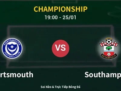 Kết Quả: Portsmouth 1-1 Southampton – Highlight & Bàn Thắng | Championship