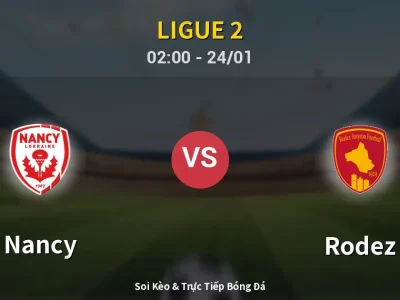 Kết Quả: Nancy 1-3 Rodez – Highlight & Bàn Thắng | Ligue 2