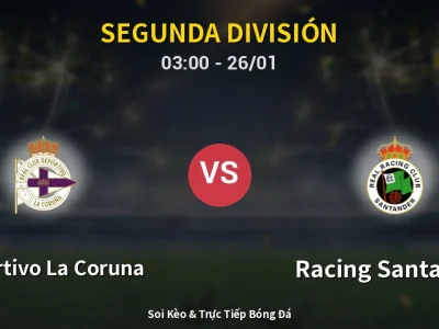 Kết Quả: Deportivo La Coruna 0-1 Racing Santander – Highlight & Bàn Thắng | Segunda División