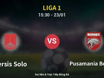 Kết Quả: Persis Solo 0-1 Pusamania Borneo – Highlight & Bàn Thắng | Liga 1