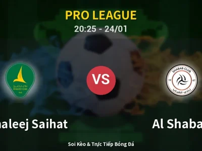 Soi Kèo Al Khaleej Saihat vs Al Shabab – 20:25 24/01 | Nhận Định, Dự Đoán Tỷ Số