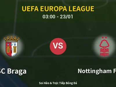 Kết Quả: SC Braga 1-0 Nottingham Forest – Highlight & Bàn Thắng | UEFA Europa League