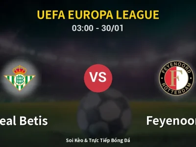 Kết Quả: Real Betis 2-1 Feyenoord – Highlight & Bàn Thắng | UEFA Europa League