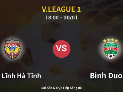 Kết Quả: Hồng Lĩnh Hà Tĩnh 0-0 Binh Duong – Highlight & Bàn Thắng | V.League 1