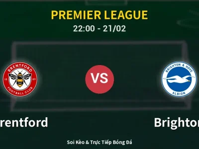 🔴 Trực Tiếp: Brentford 0-0 Brighton – Link Xem Premier League (Full HD)