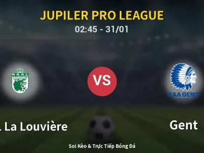 Kết Quả: RAAL La Louvière 1-1 Gent – Highlight & Bàn Thắng | Jupiler Pro League