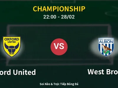 Soi Kèo Oxford United vs West Brom – 22:00 28/02 | Nhận Định, Dự Đoán Tỷ Số