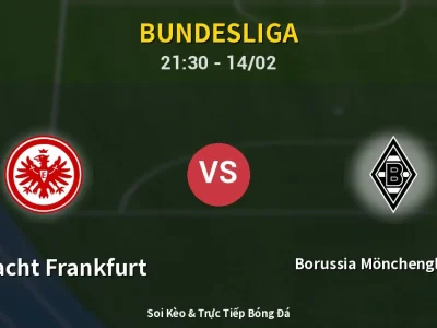 Soi Kèo Eintracht Frankfurt vs Borussia Mönchengladbach – 21:30 14/02 | Nhận Định, Dự Đoán Tỷ Số