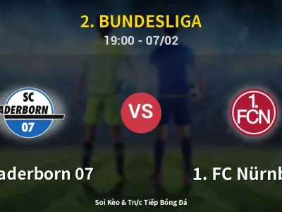 Kết Quả: SC Paderborn 07 2-1 1. FC Nürnberg – Highlight & Bàn Thắng | 2. Bundesliga