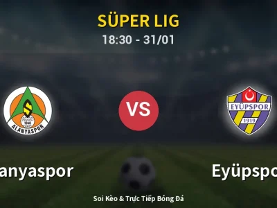 Kết Quả: Alanyaspor 1-3 Eyüpspor – Highlight & Bàn Thắng | Süper Lig