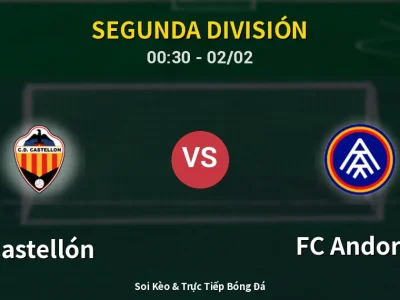 Kết Quả: Castellón 2-0 FC Andorra – Highlight & Bàn Thắng | Segunda División