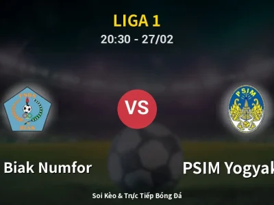 🔴 Trực Tiếp: PSBS Biak Numfor 1-3 PSIM Yogyakarta – Link Xem Liga 1 (Full HD)
