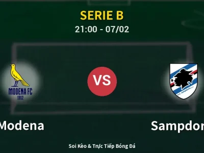 Soi Kèo Modena vs Sampdoria – 21:00 07/02 | Nhận Định, Dự Đoán Tỷ Số