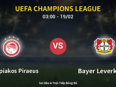 Kết Quả: Olympiakos Piraeus 0-2 Bayer Leverkusen – Highlight & Bàn Thắng | UEFA Champions League