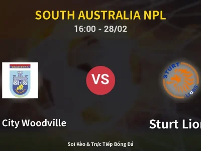 Soi Kèo White City Woodville vs Sturt Lions – 16:00 28/02 | Nhận Định, Dự Đoán Tỷ Số
