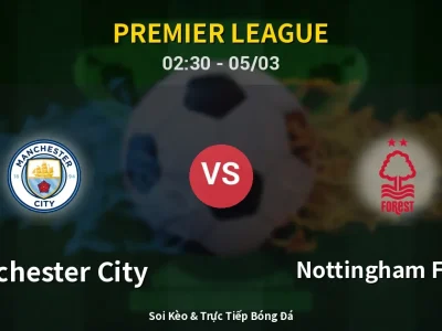 Kết Quả: Manchester City 2-2 Nottingham Forest – Highlight & Bàn Thắng | Premier League