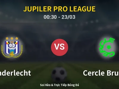Kết Quả: Anderlecht 2-3 Cercle Brugge – Highlight & Bàn Thắng | Jupiler Pro League