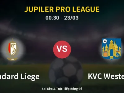 Kết Quả: Standard Liege 0-0 KVC Westerlo – Highlight & Bàn Thắng | Jupiler Pro League