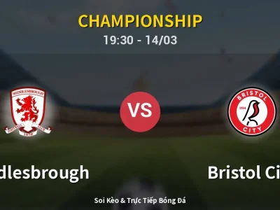 Kết Quả: Middlesbrough 1-1 Bristol City – Highlight & Bàn Thắng | Championship