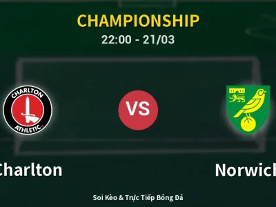 Soi Kèo Charlton vs Norwich – 22:00 21/03 | Nhận Định, Dự Đoán Tỷ Số