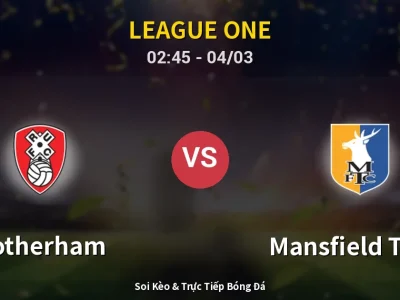Kết Quả: Rotherham 0-0 Mansfield Town – Highlight & Bàn Thắng | League One