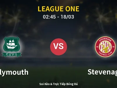 Kết Quả: Plymouth 1-0 Stevenage – Highlight & Bàn Thắng | League One