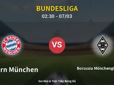 Kết Quả: Bayern München 4-1 Borussia Mönchengladbach – Highlight & Bàn Thắng | Bundesliga