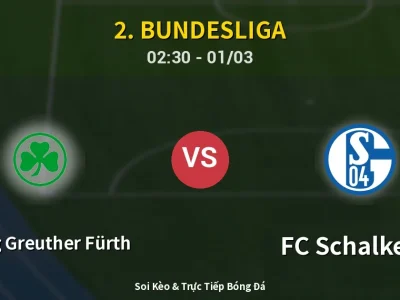 Kết Quả: SpVgg Greuther Fürth 1-1 FC Schalke 04 – Highlight & Bàn Thắng | 2. Bundesliga