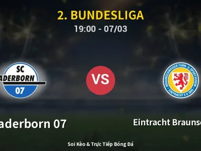 Kết Quả: SC Paderborn 07 1-1 Eintracht Braunschweig – Highlight & Bàn Thắng | 2. Bundesliga