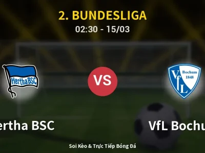 Kết Quả: Hertha BSC 1-1 VfL Bochum – Highlight & Bàn Thắng | 2. Bundesliga