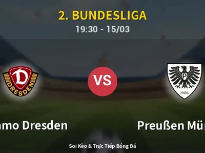 Soi Kèo Dynamo Dresden vs Preußen Münster – 19:30 15/03 | Nhận Định, Dự Đoán Tỷ Số