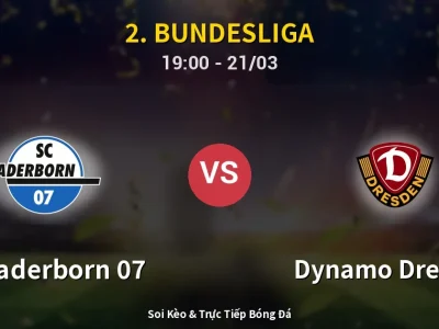 Soi Kèo SC Paderborn 07 vs Dynamo Dresden – 19:00 21/03 | Nhận Định, Dự Đoán Tỷ Số
