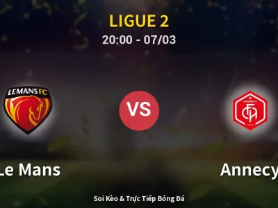 🔴 Trực Tiếp: Le Mans 3-0 Annecy – Link Xem Ligue 2 (Full HD)