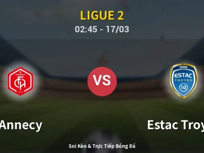 Kết Quả: Annecy 1-2 Estac Troyes – Highlight & Bàn Thắng | Ligue 2