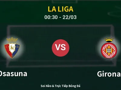 Kết Quả: Osasuna 1-0 Girona – Highlight & Bàn Thắng | La Liga