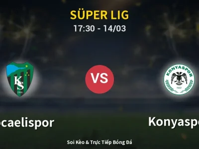 Kết Quả: Kocaelispor 1-2 Konyaspor – Highlight & Bàn Thắng | Süper Lig