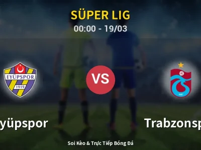 Kết Quả: Eyüpspor 0-1 Trabzonspor – Highlight & Bàn Thắng | Süper Lig