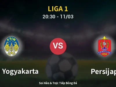 🔴 Trực Tiếp: PSIM Yogyakarta 2-2 Persijap – Link Xem Liga 1 (Full HD)