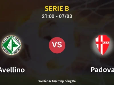 🔴 Trực Tiếp: Avellino 0-0 Padova – Link Xem Serie B (Full HD)