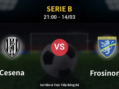 🔴 Trực Tiếp: Cesena 1-1 Frosinone – Link Xem Serie B (Full HD)