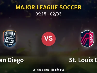 Kết Quả: San Diego 2-0 St. Louis City – Highlight & Bàn Thắng | Major League Soccer