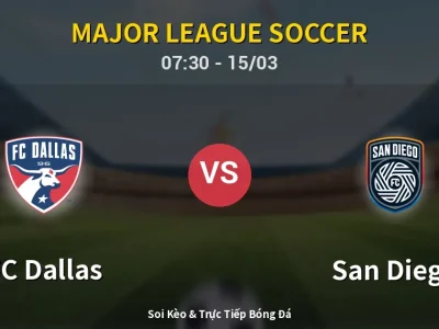 Soi Kèo FC Dallas vs San Diego – 07:30 15/03 | Nhận Định, Dự Đoán Tỷ Số