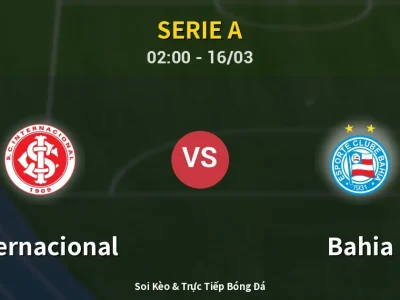 Kết Quả: Internacional 0-1 Bahia – Highlight & Bàn Thắng | Serie A
