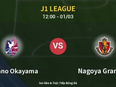 Kết Quả: Fagiano Okayama 1-1 Nagoya Grampus – Highlight & Bàn Thắng | J1 League