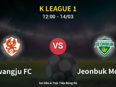 Kết Quả: Gwangju FC 0-0 Jeonbuk Motors – Highlight & Bàn Thắng | K League 1