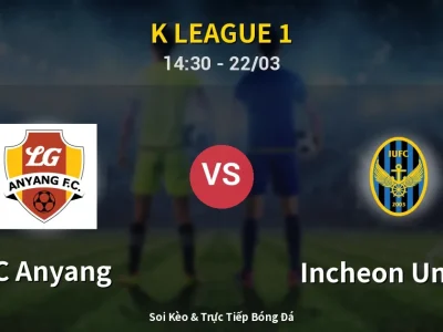 Soi Kèo FC Anyang vs Incheon United – 14:30 22/03 | Nhận Định, Dự Đoán Tỷ Số