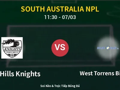 Kết Quả: Para Hills Knights 2-2 West Torrens Birkalla – Highlight & Bàn Thắng | South Australia NPL