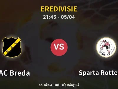 Soi Kèo NAC Breda vs Sparta Rotterdam – 21:45 05/04 | Nhận Định, Dự Đoán Tỷ Số